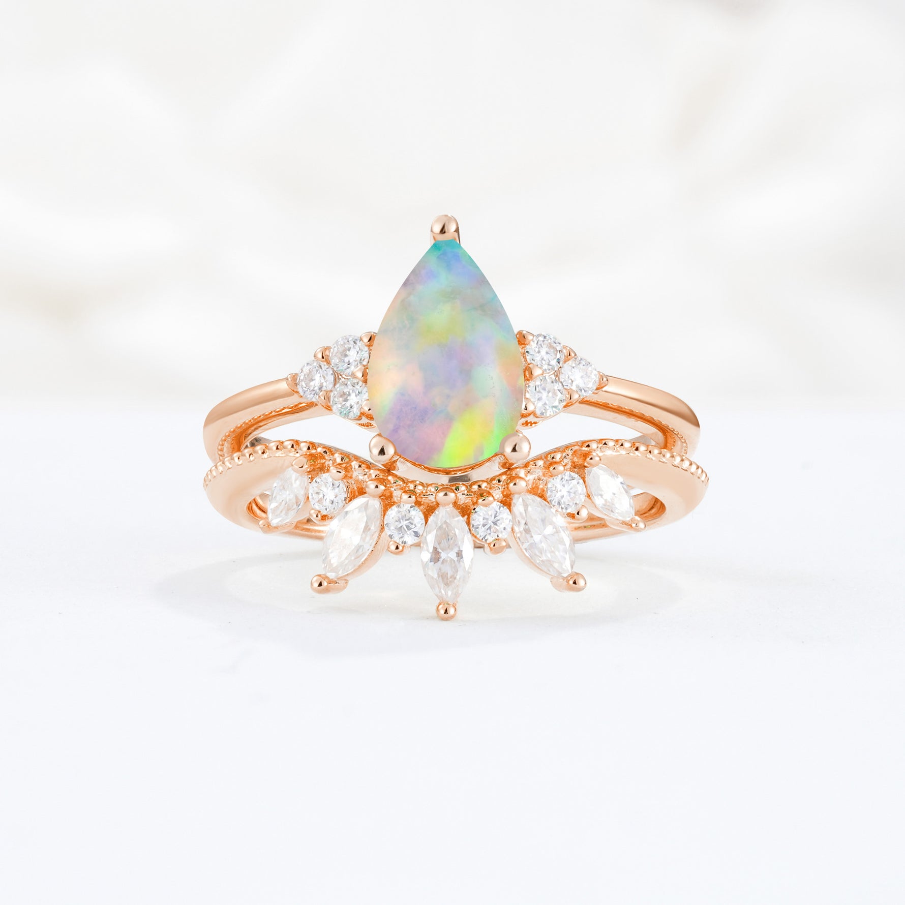 SR17119 Fire Opal Ring - Additional view