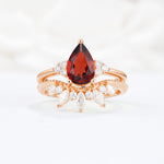 SR17119 Garnet Ring - Additional view