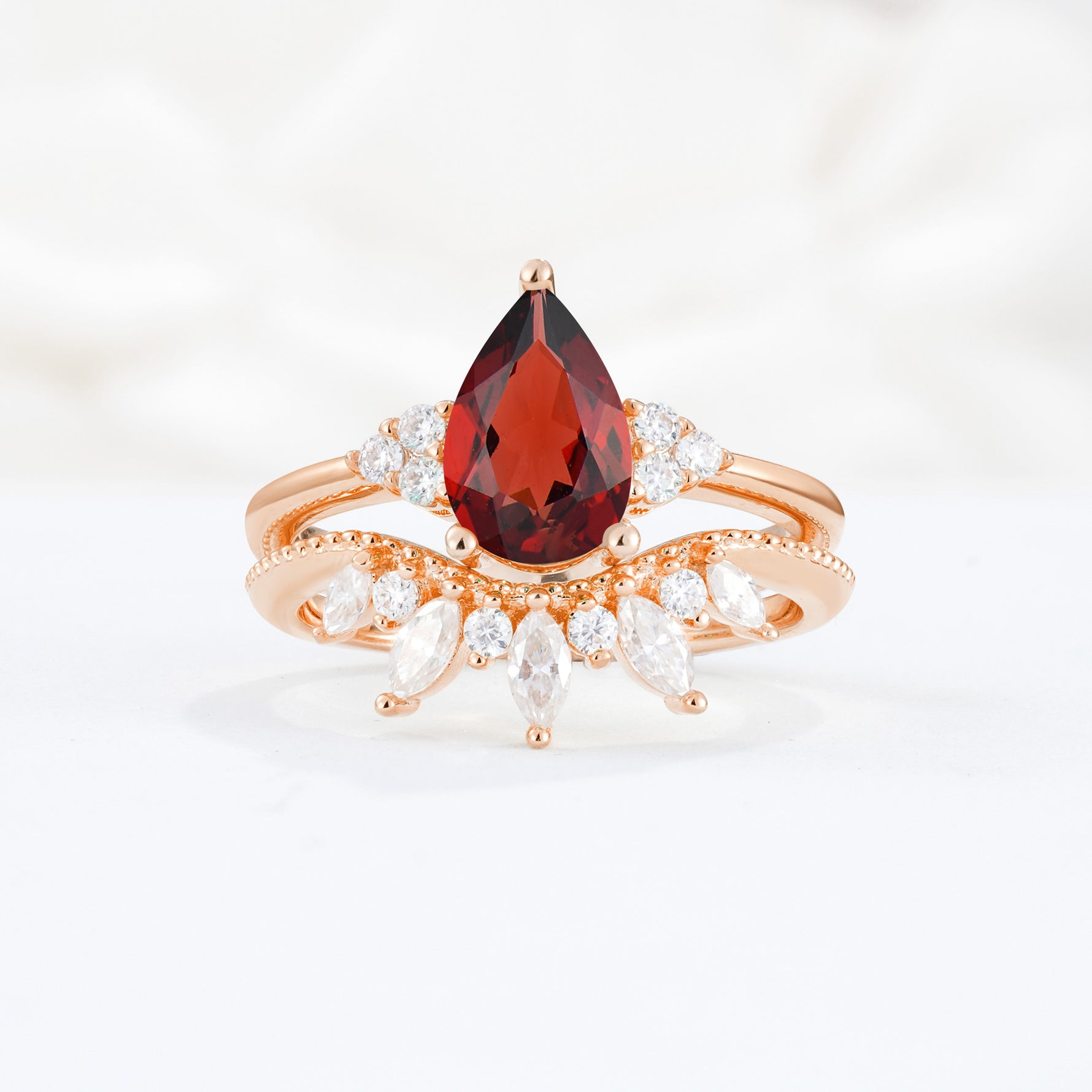 SR17119 Garnet Ring - Additional view