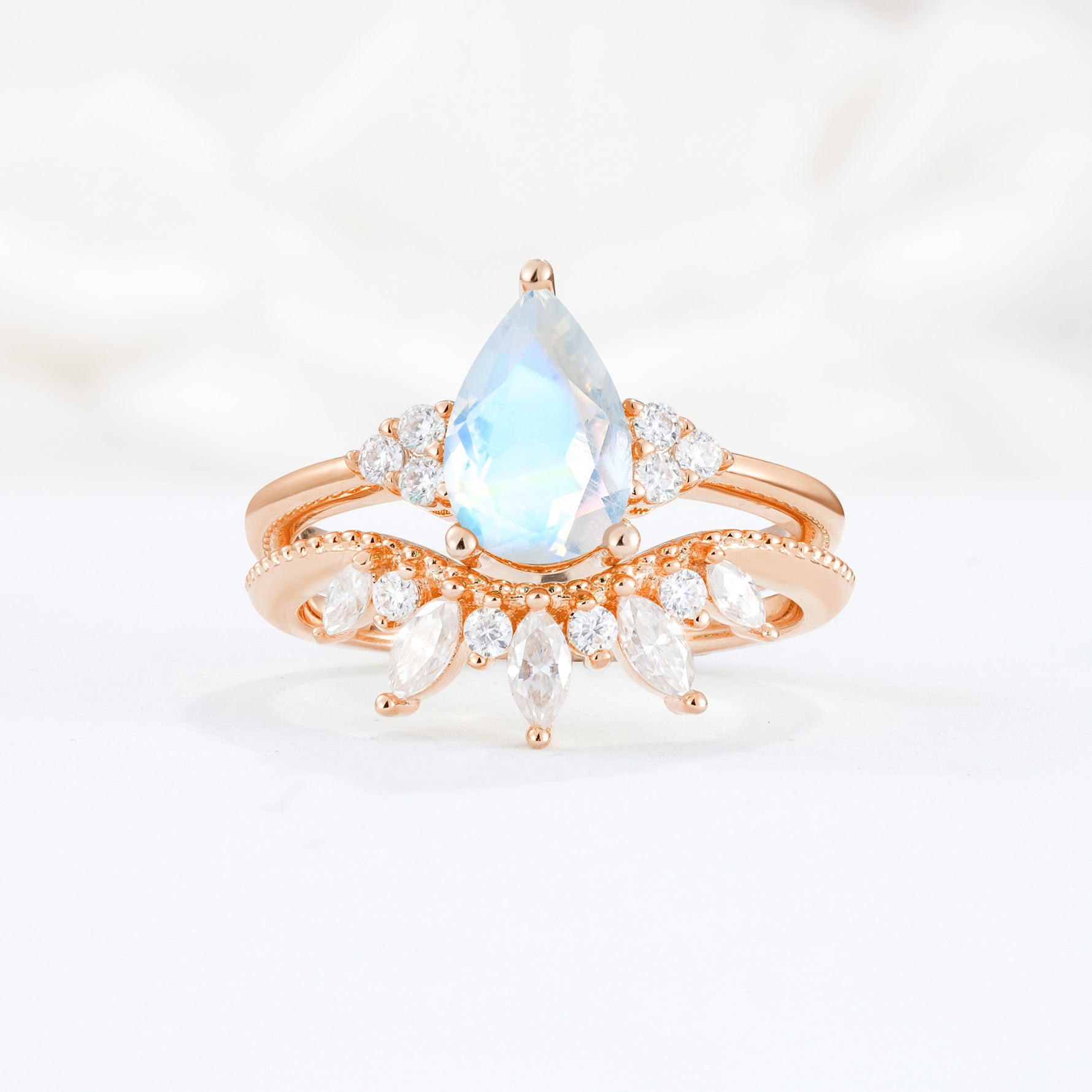 SR17119 Moonstone Ring - Additional view