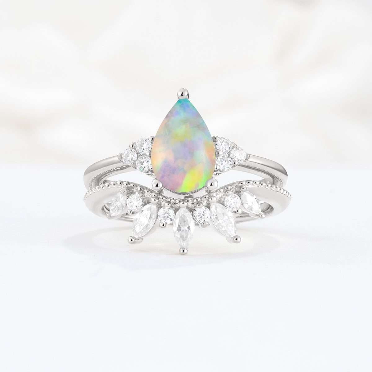 SR17119 Fire Opal Ring - Additional view