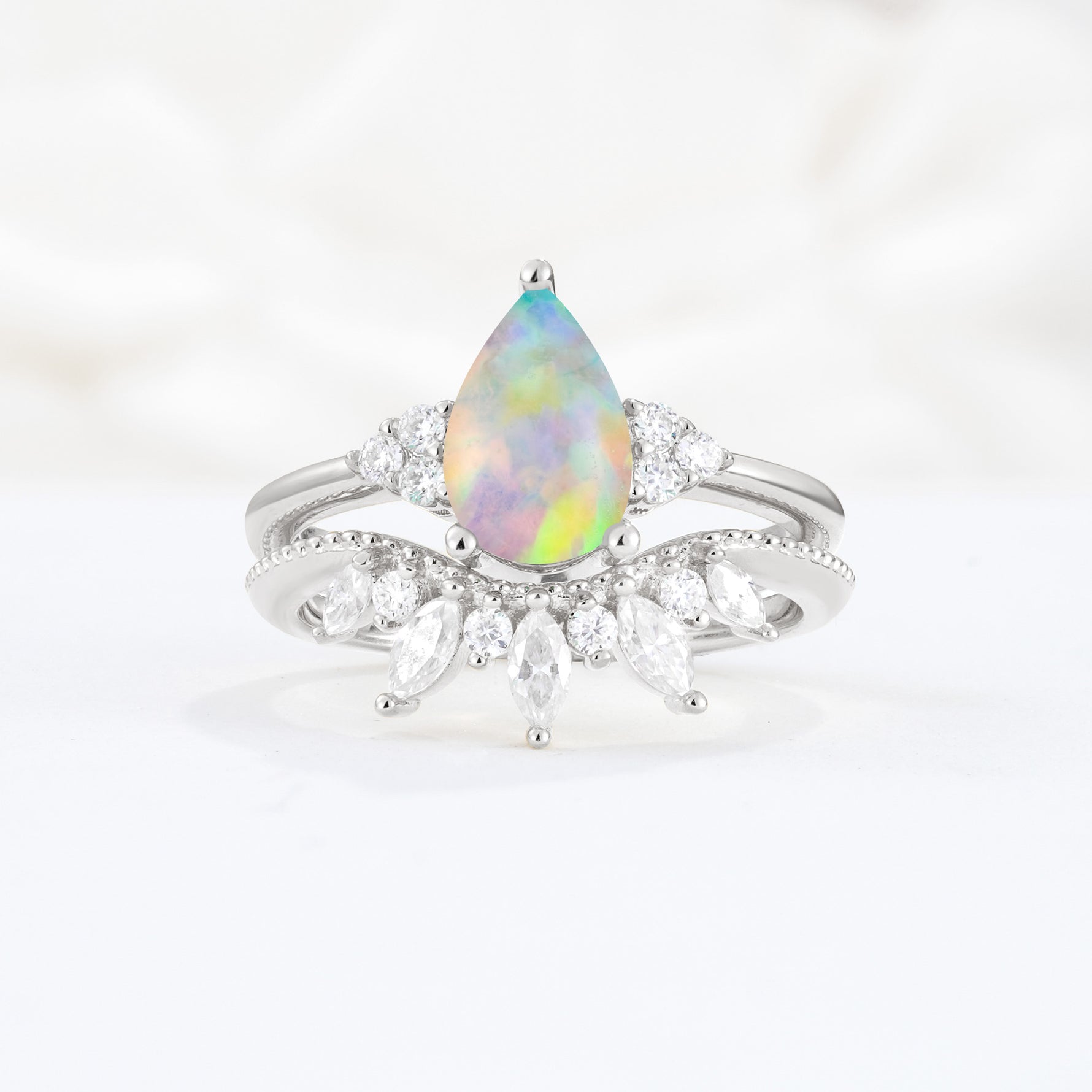 SR17119 Fire Opal Ring - Additional view