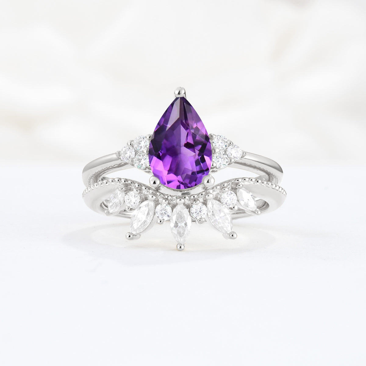 SR17119 Amethyst Ring - Additional view