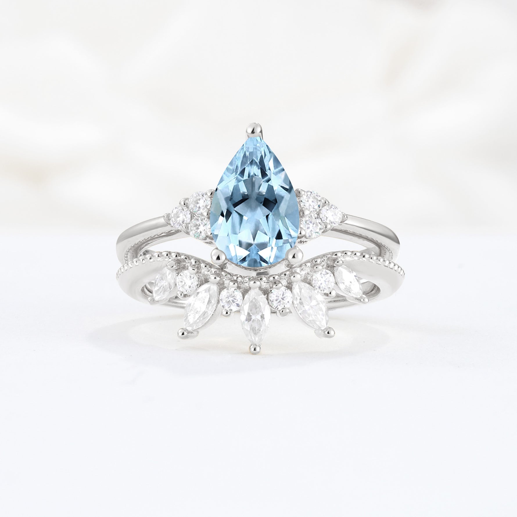 SR17119 Aquamarine Ring - Additional view