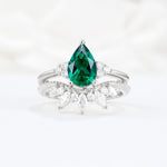 SR17119 Emerald Ring - Additional view