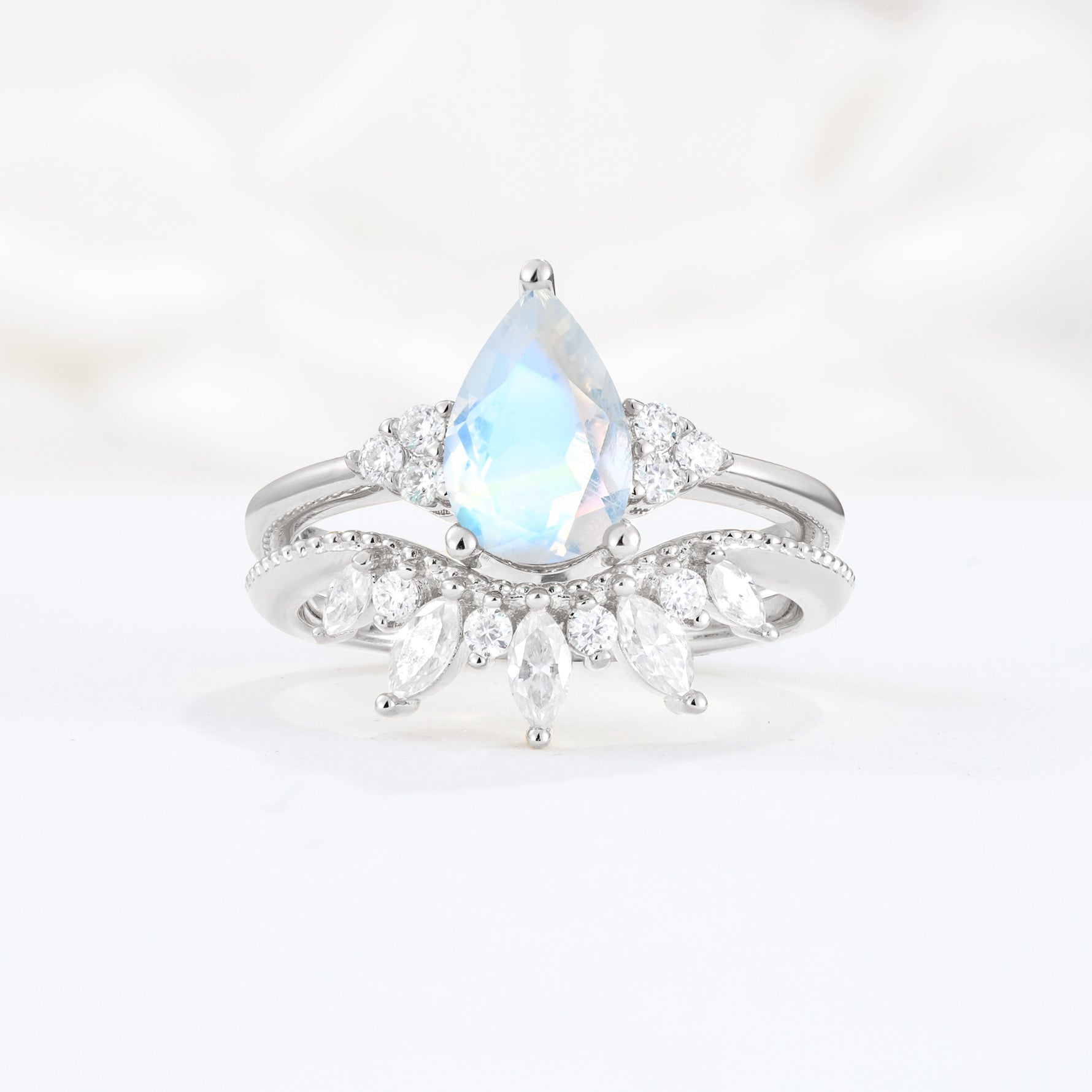 SR17119 Moonstone Ring - Additional view
