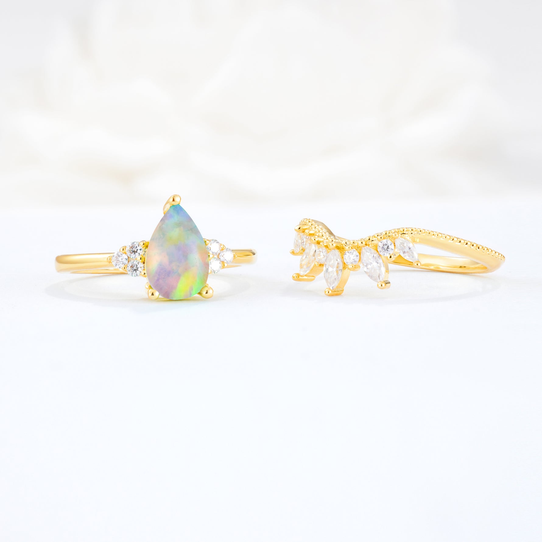 SR17119 Fire Opal Ring - Additional view