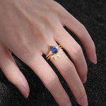 SR17119 Tanzanite Ring - Rose-Gold