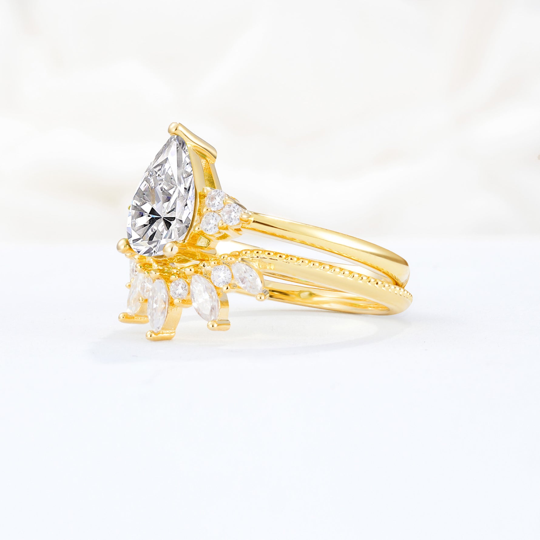 SR17119 Lab Diamond Ring - White-Gold
