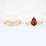 SR17119 Garnet Ring - Additional view