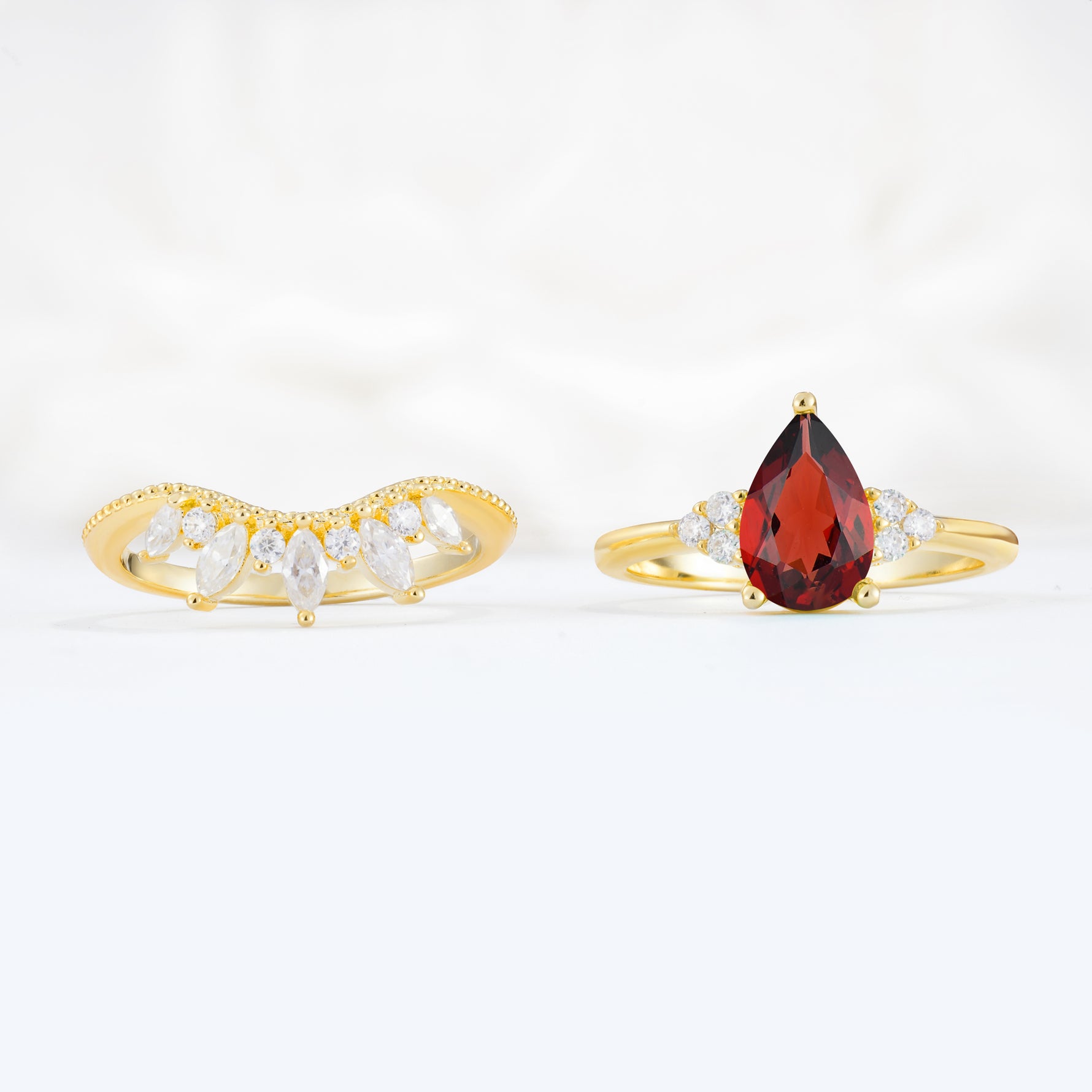 SR17119 Garnet Ring - Additional view