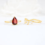 SR17119 Garnet Ring - Additional view