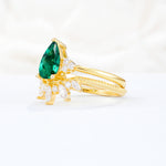 SR17119 Emerald Ring - White-Gold