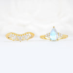 SR17119 Moonstone Ring - Additional view