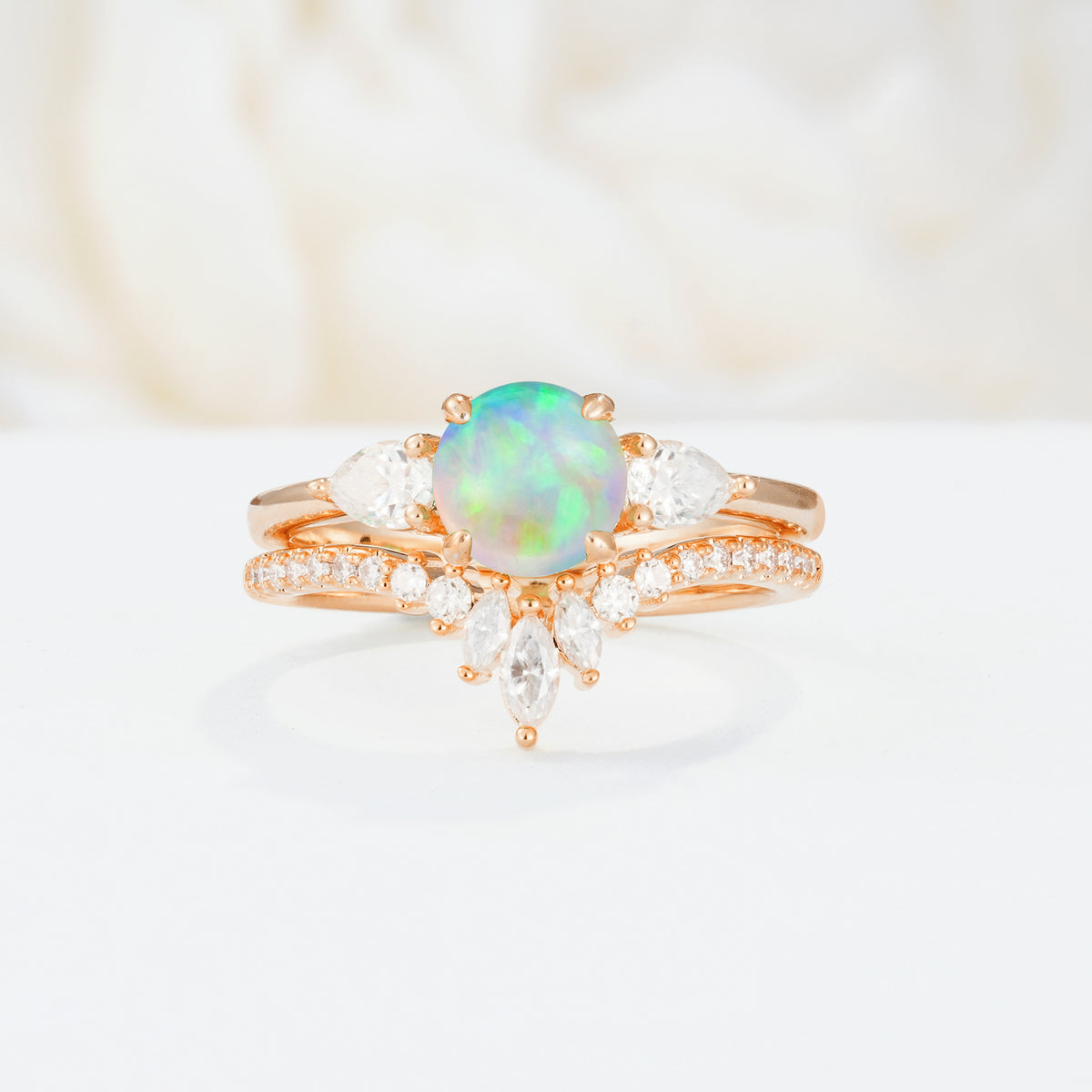 SR17120 Fire Opal Ring - Additional view