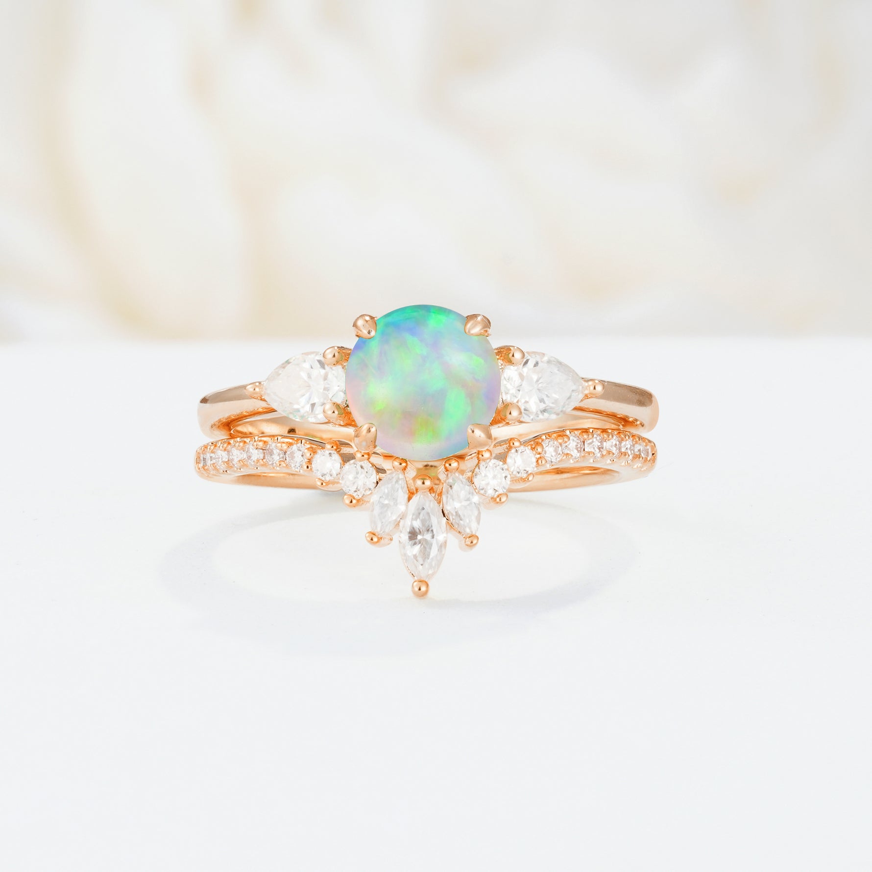 SR17120 Fire Opal Ring - Additional view