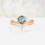 SR17120 Moss Agate Ring - Additional view