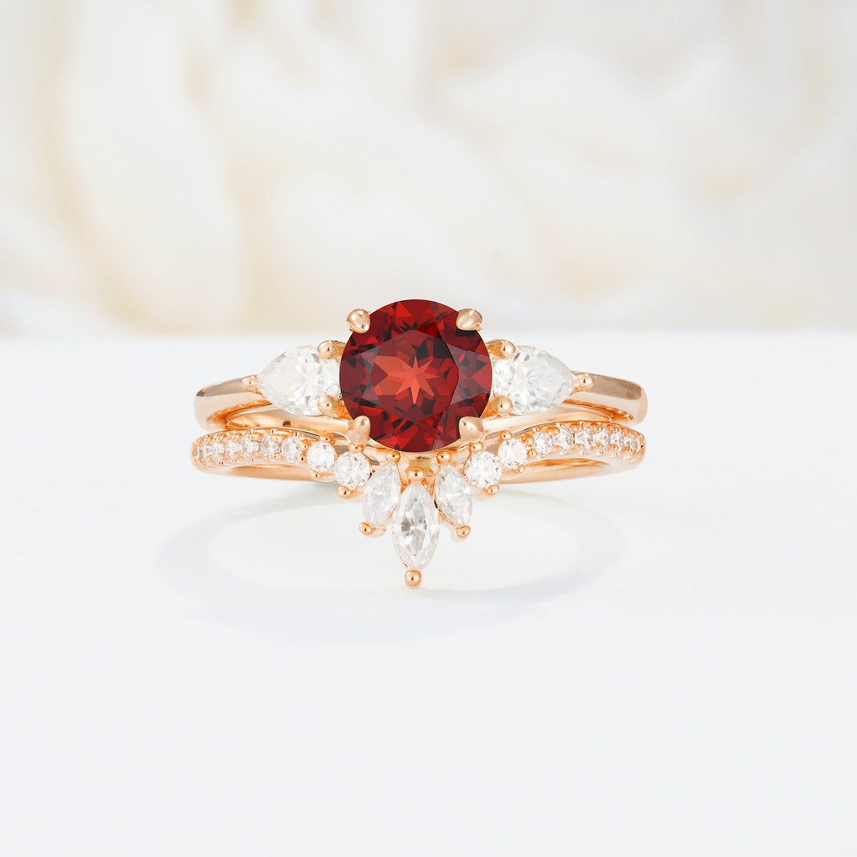 SR17120 Garnet Ring - Additional view