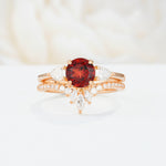 SR17120 Garnet Ring - Additional view