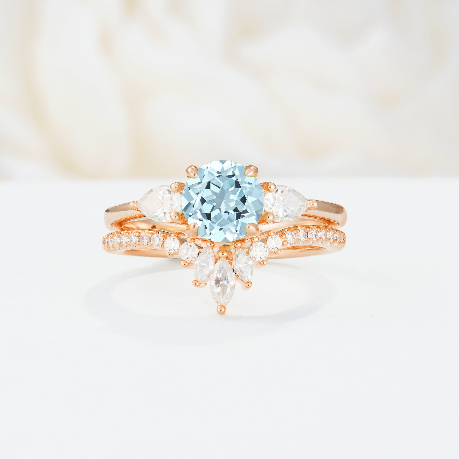 SR17120 Aquamarine Ring - Additional view