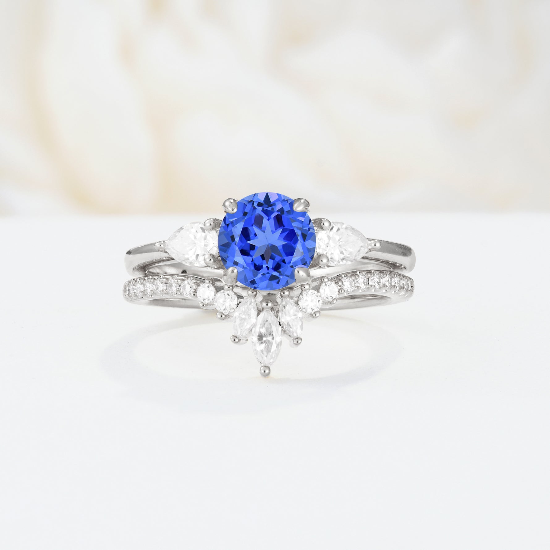 SR17120 Sapphire Ring - Additional view