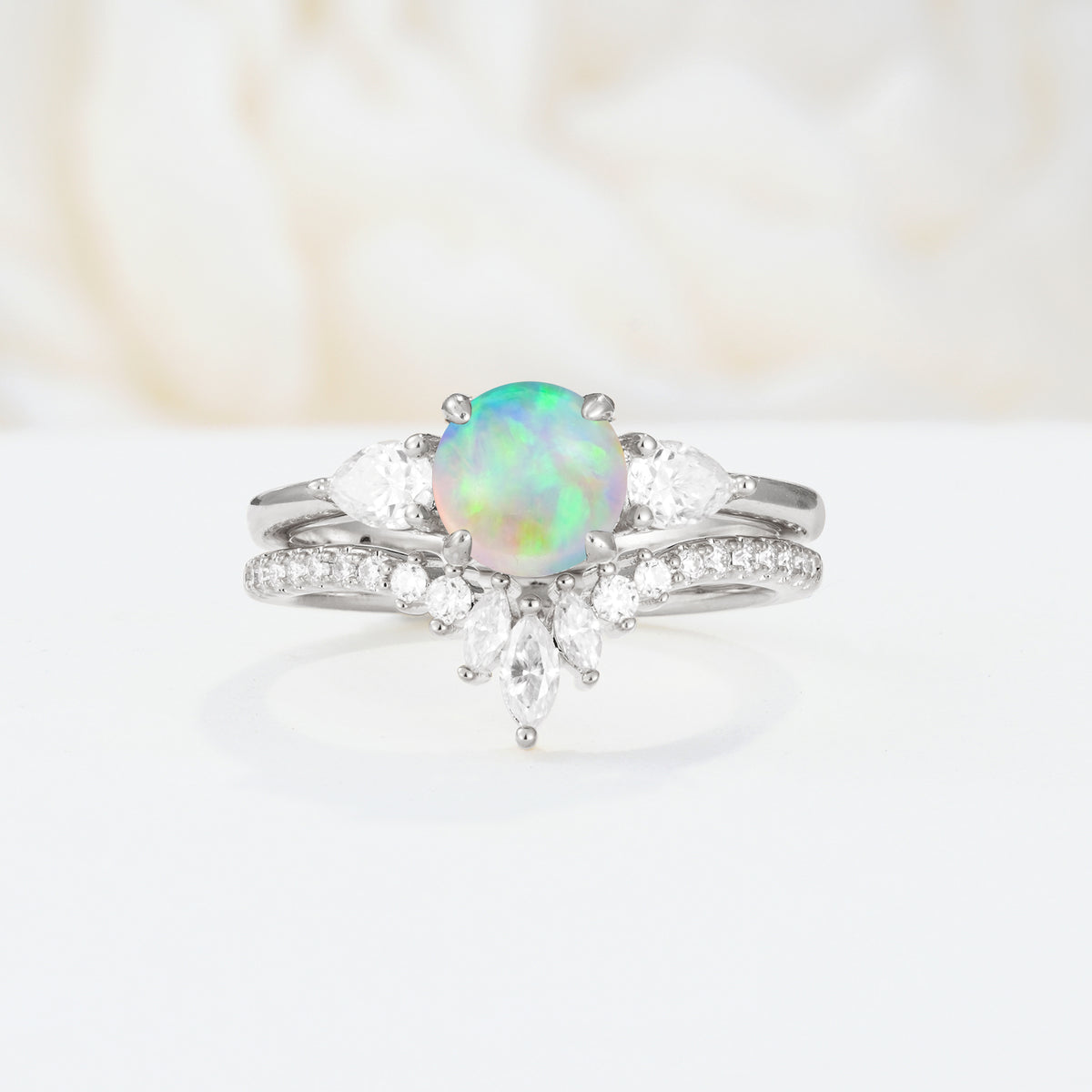 SR17120 Fire Opal Ring - Additional view
