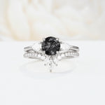 SR17120 Black Rutilated Quartz Ring - Additional view