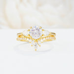 SR17120 Moissanite Ring - Yellow-Gold