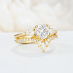 SR17120 Moissanite Ring - Rose-Gold