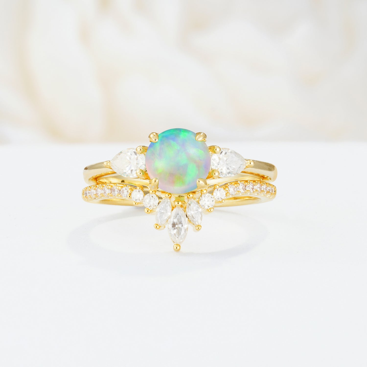 SR17120 Fire Opal Ring - Additional view