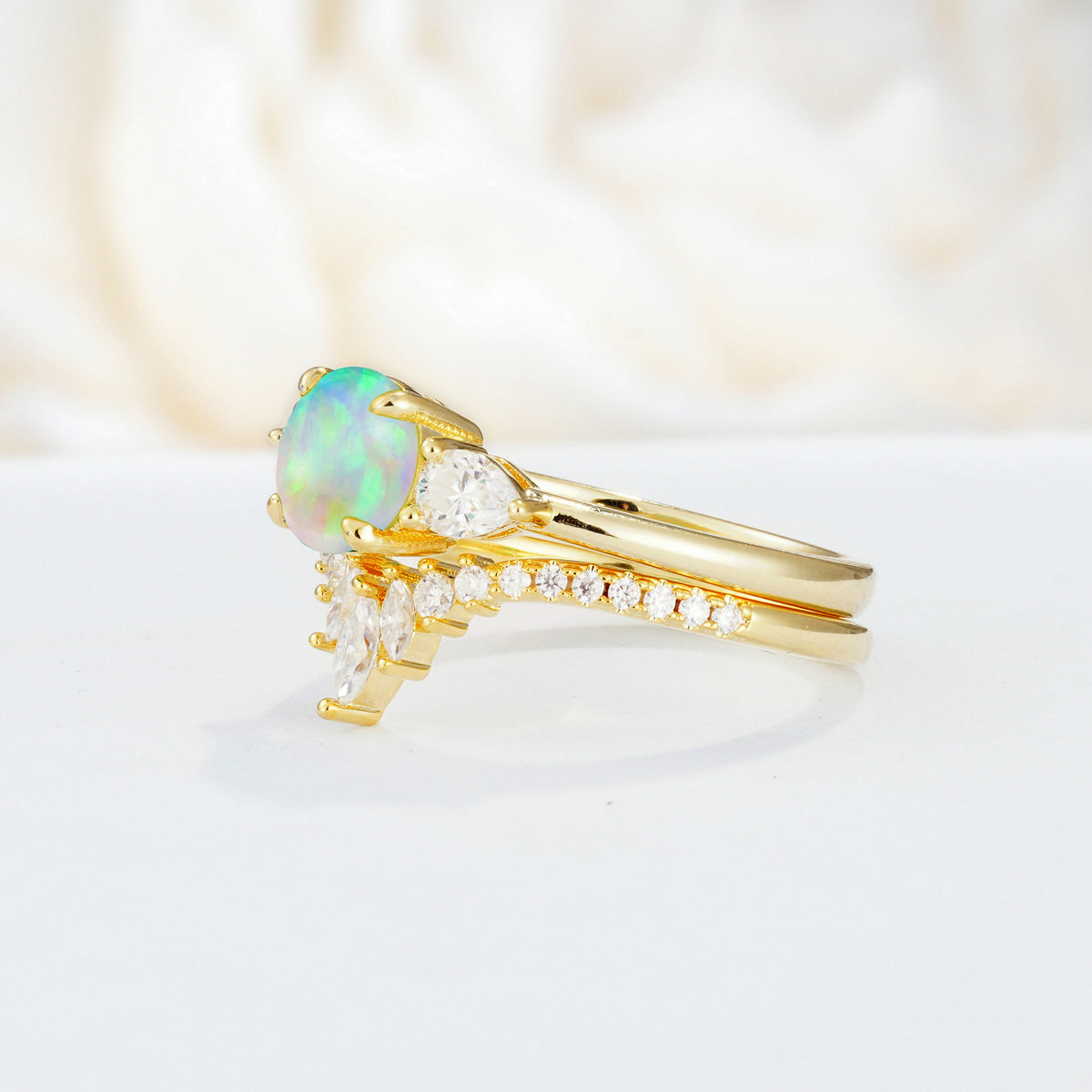SR17120 Fire Opal Ring - Additional view