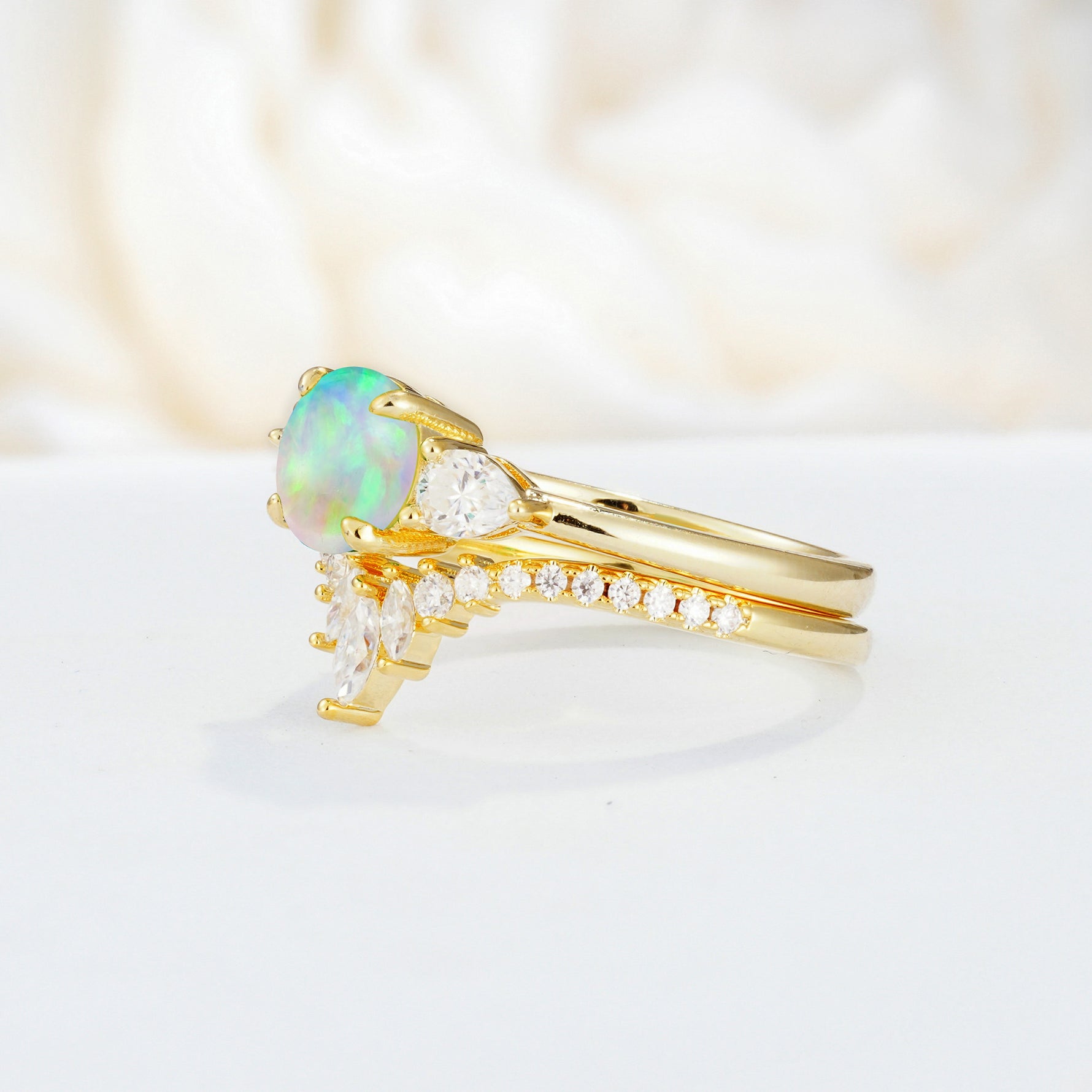 SR17120 Fire Opal Ring - Additional view