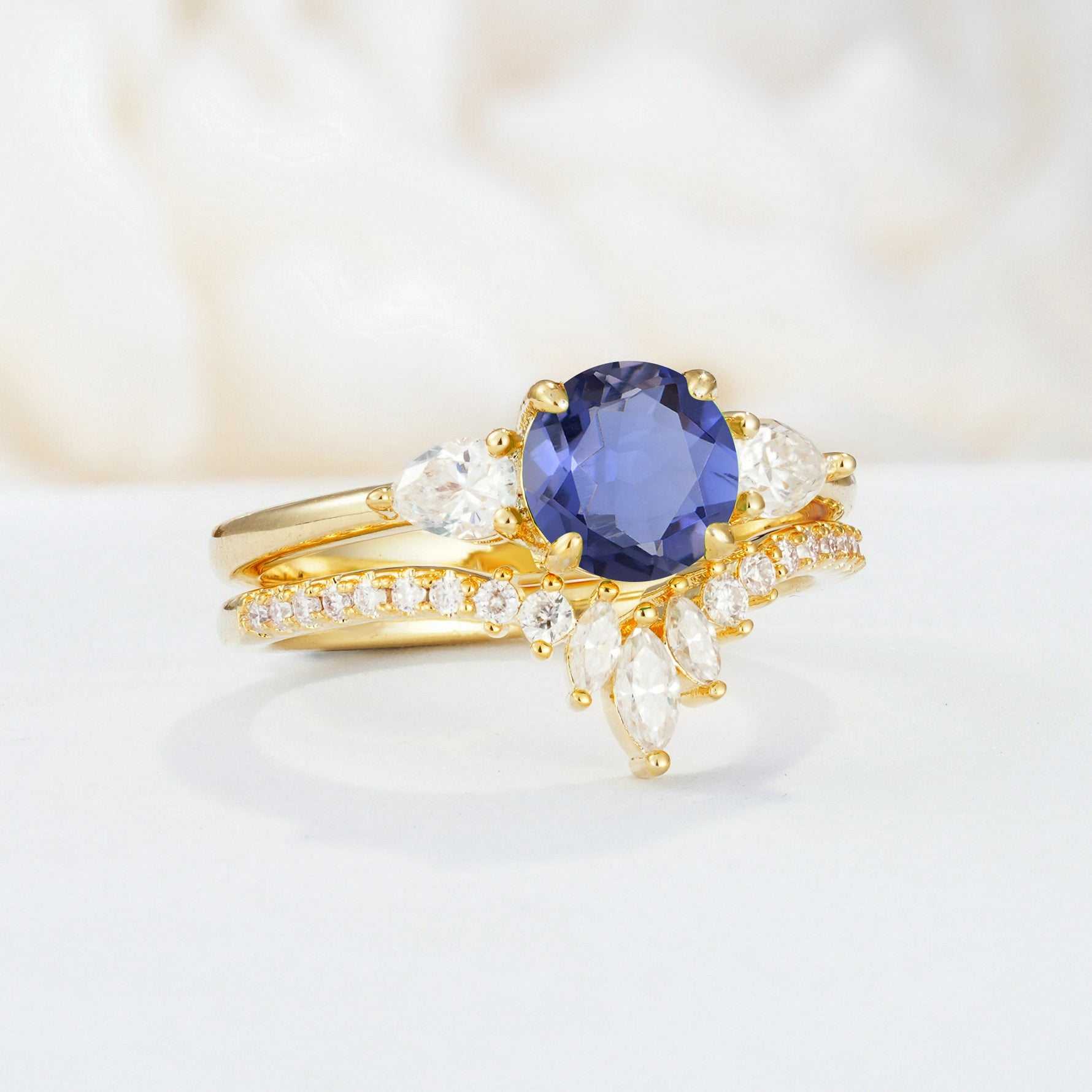 SR17120 Tanzanite Ring - White-Gold