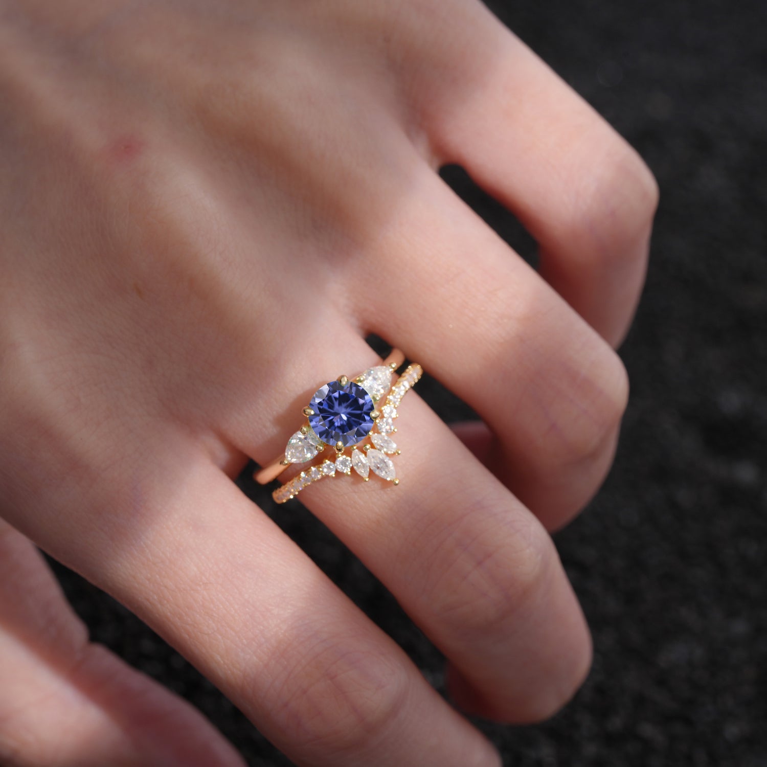SR17120 Tanzanite Ring - Rose-Gold