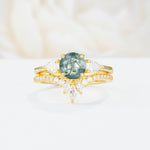 SR17120 Moss Agate Ring - Additional view