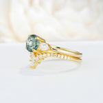 SR17120 Moss Agate Ring - Additional view