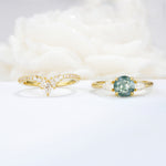 SR17120 Moss Agate Ring - Additional view