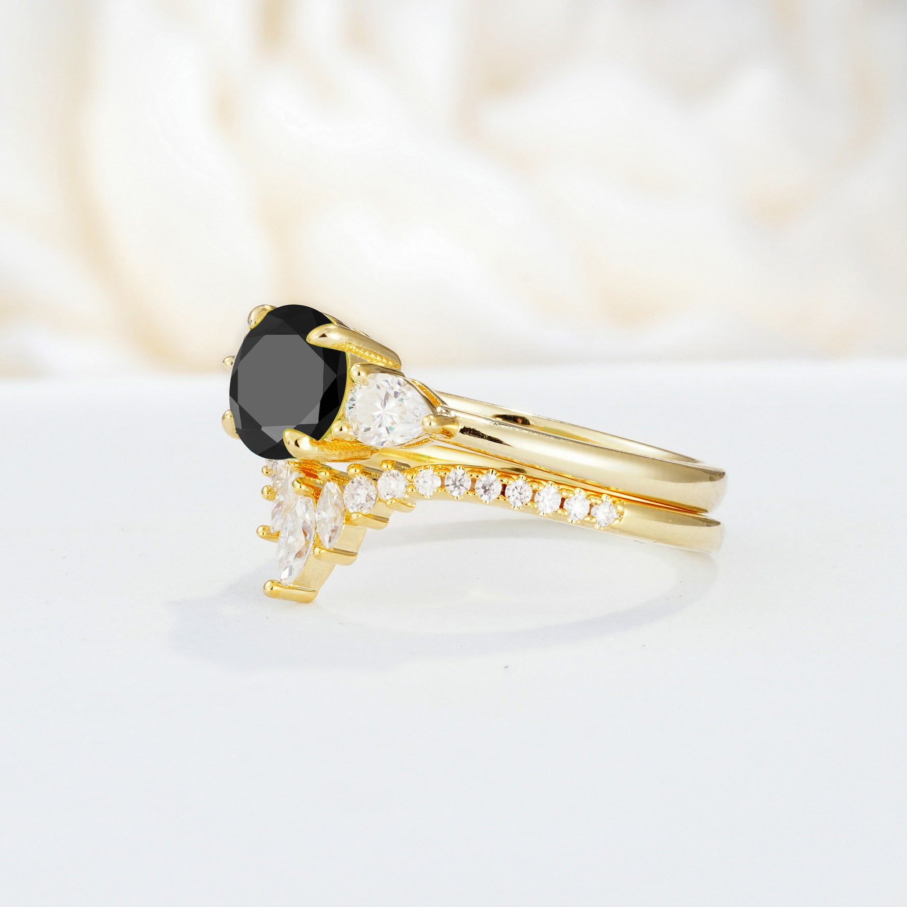 SR17120 Black Onyx Ring - Additional view