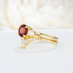 SR17120 Garnet Ring - Additional view