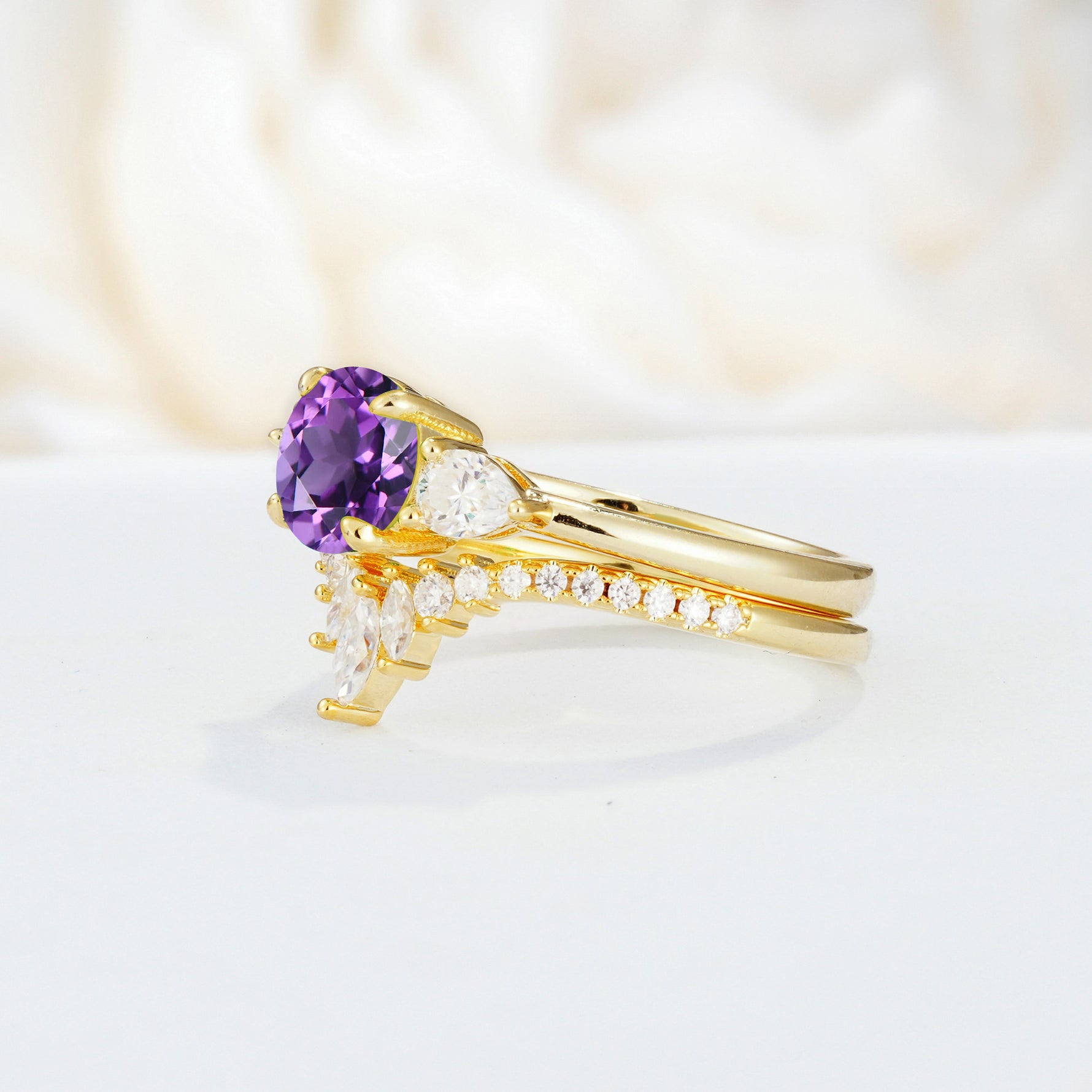 SR17120 Amethyst Ring - Additional view