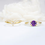 SR17120 Amethyst Ring - Additional view