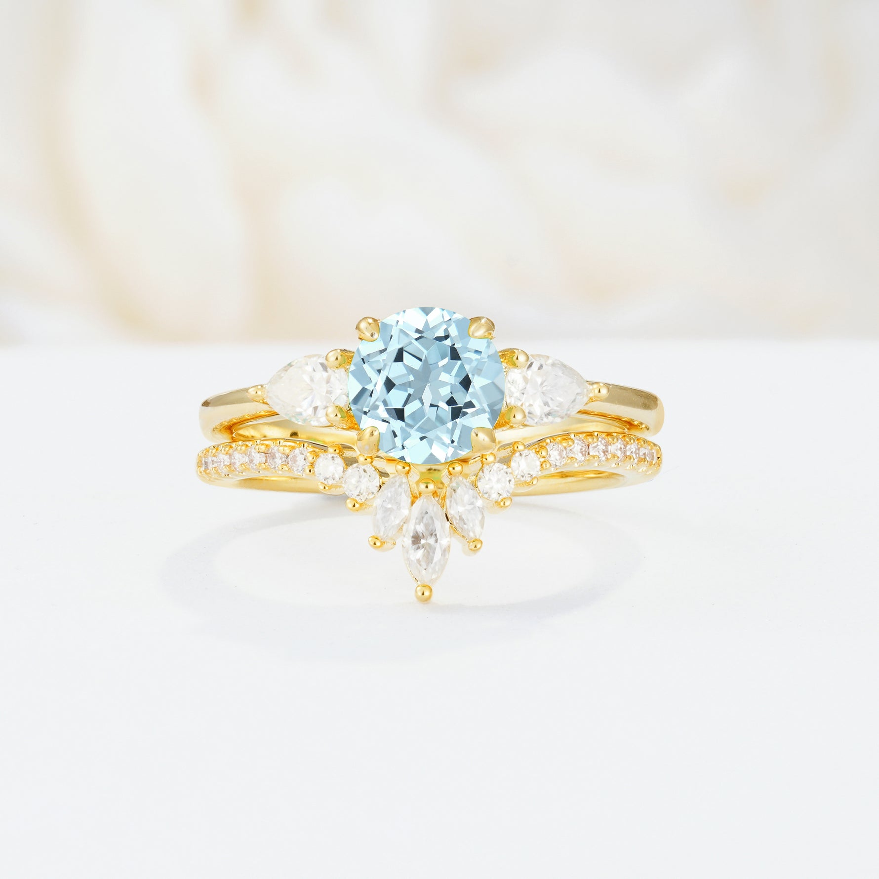 SR17120 Aquamarine Ring - Additional view