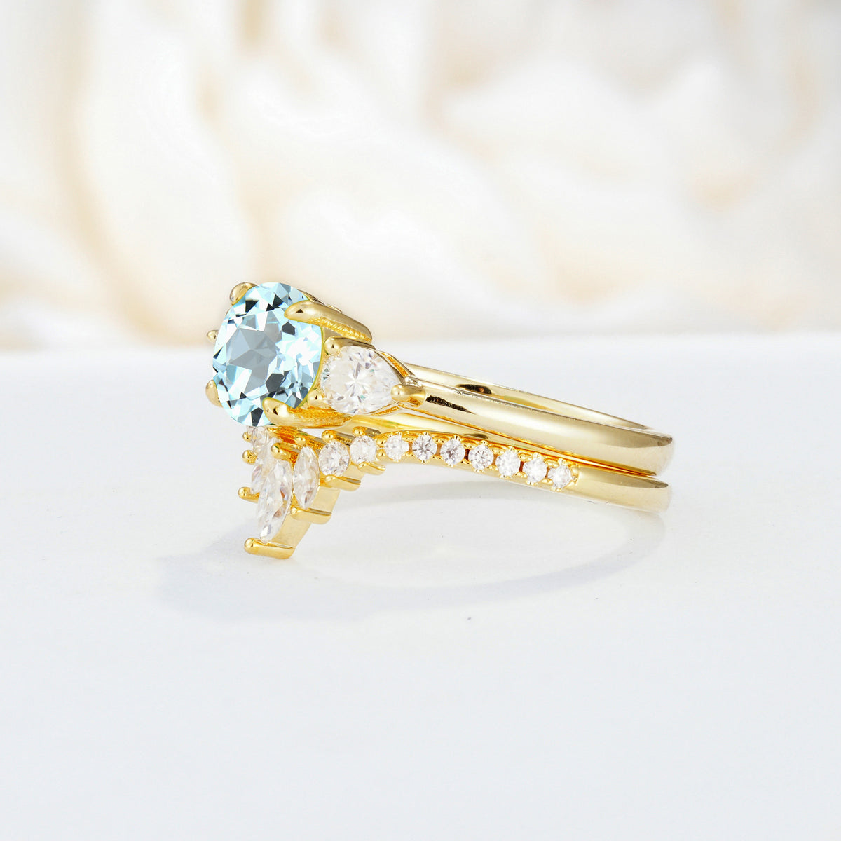 SR17120 Aquamarine Ring - Additional view