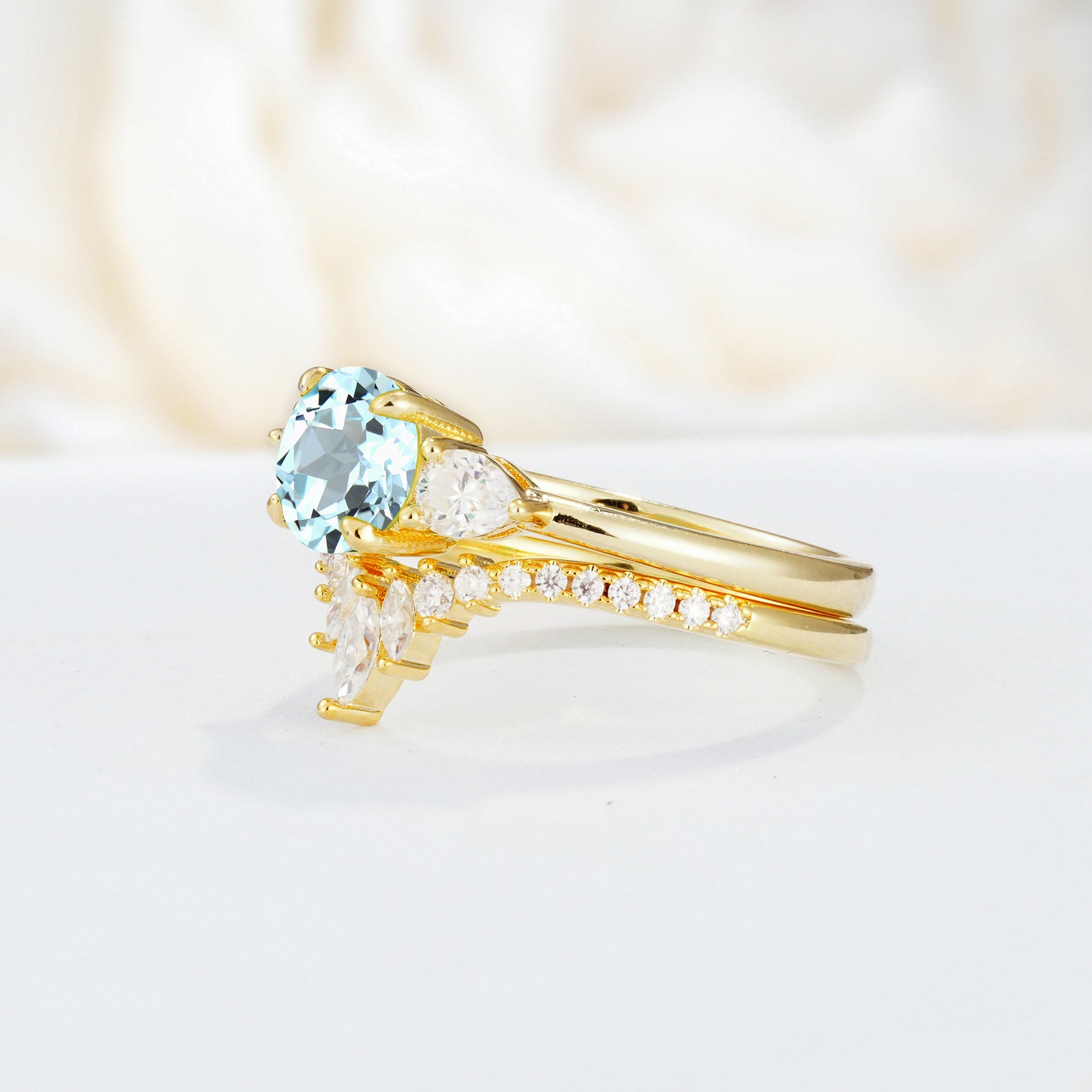 SR17120 Aquamarine Ring - Additional view