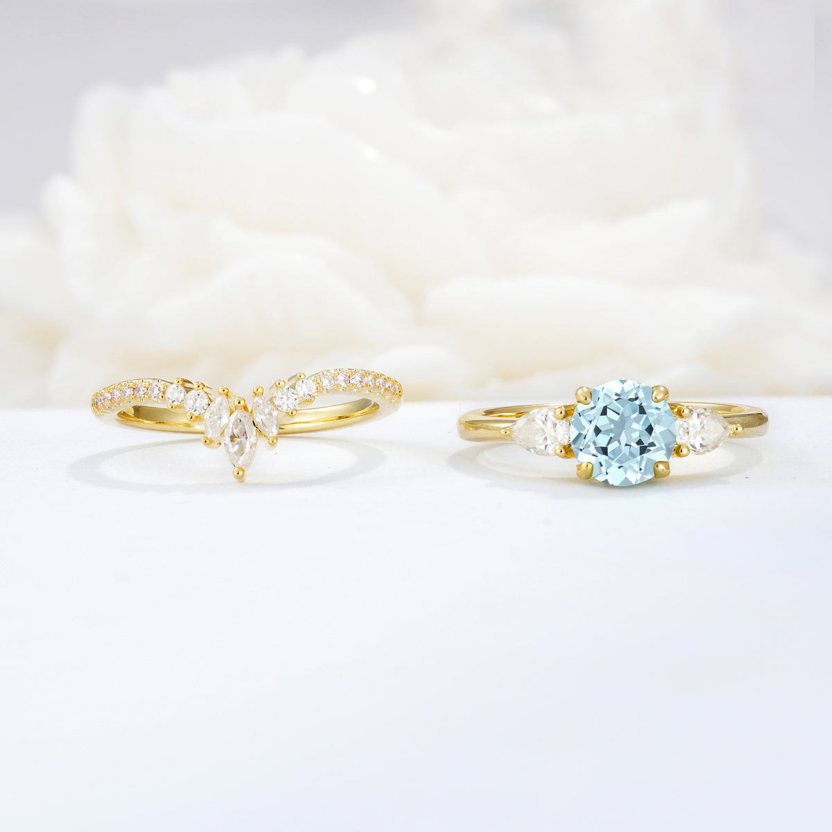 SR17120 Aquamarine Ring - Additional view