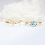 SR17120 Aquamarine Ring - Additional view