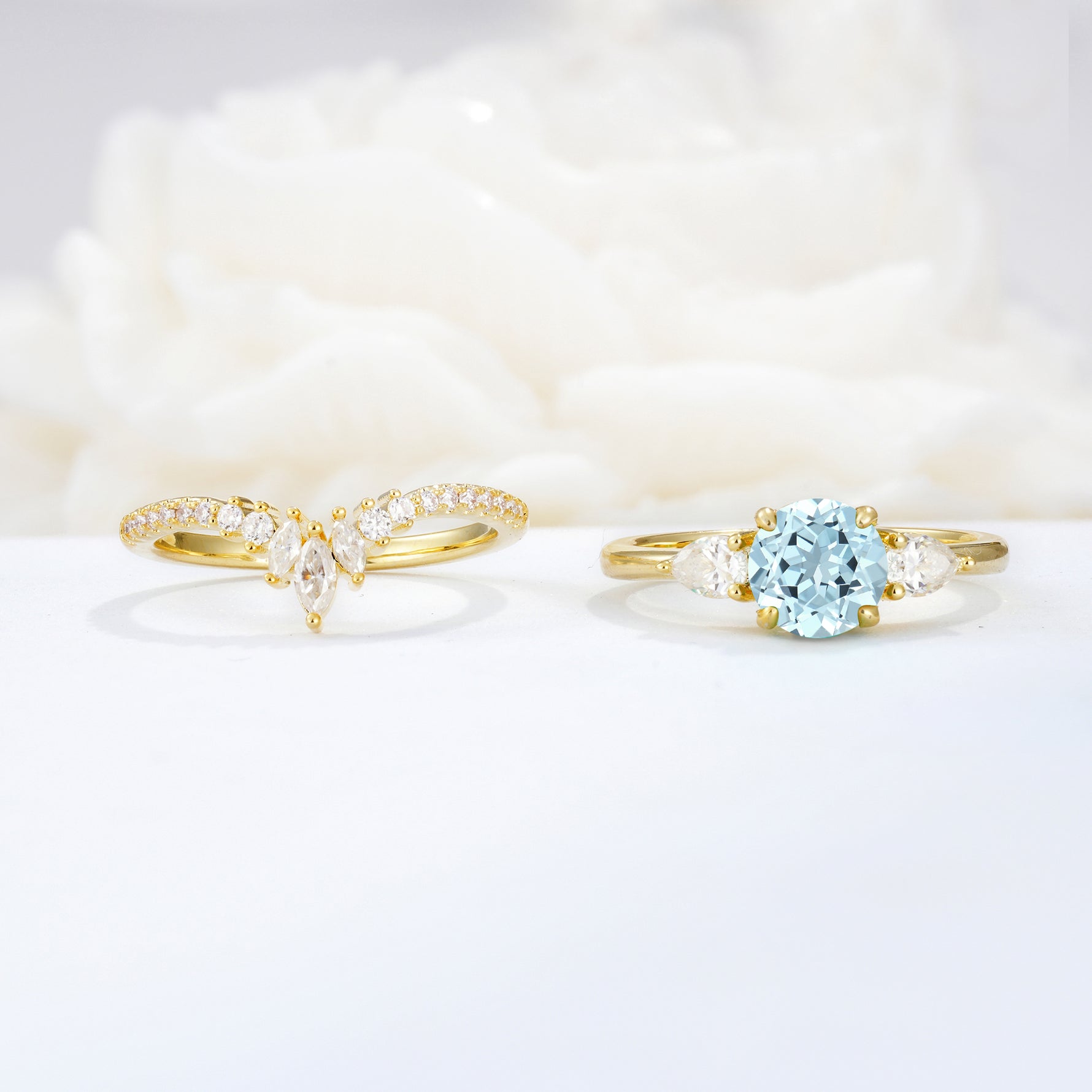 SR17120 Aquamarine Ring - Additional view