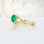SR17120 Emerald Ring - Additional view