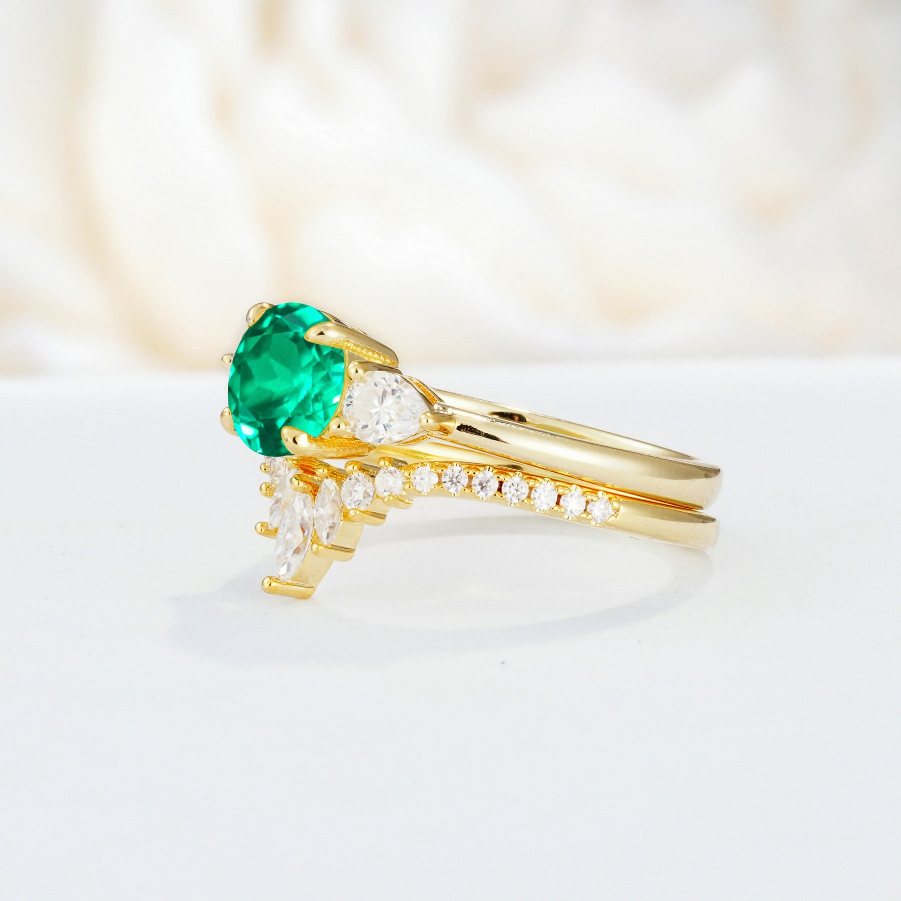 SR17120 Emerald Ring - Additional view