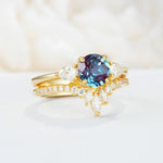 SR17120 Alexandrite Ring - White-Gold